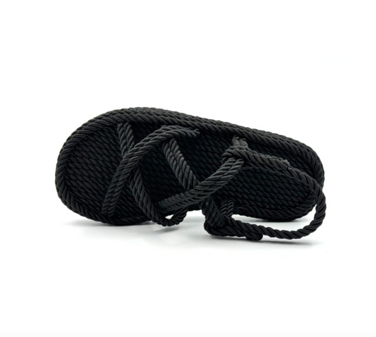 ROPE SANDAL - BLACK